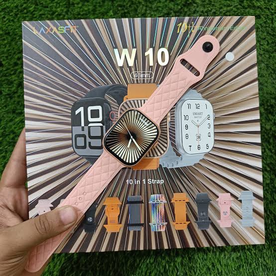 Laxasfit W10 45mm Smart Watch – 10-in-1 Strap Edition