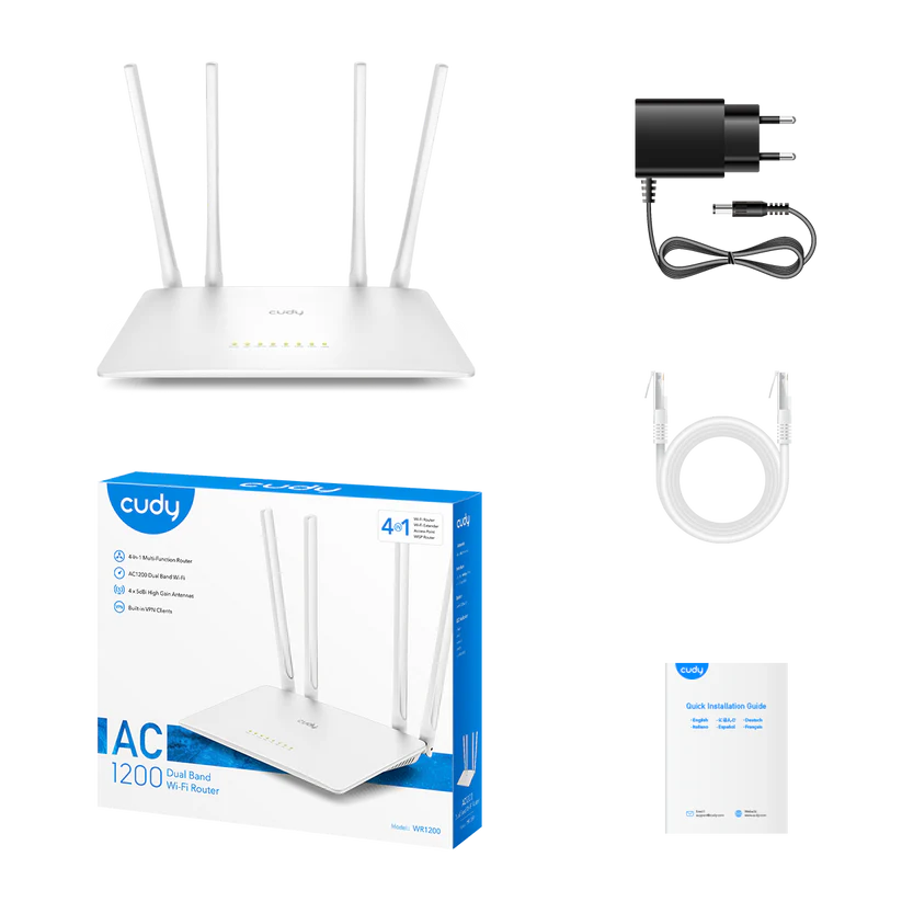 AC1200 Wi-Fi Router, WR1200, Cudy