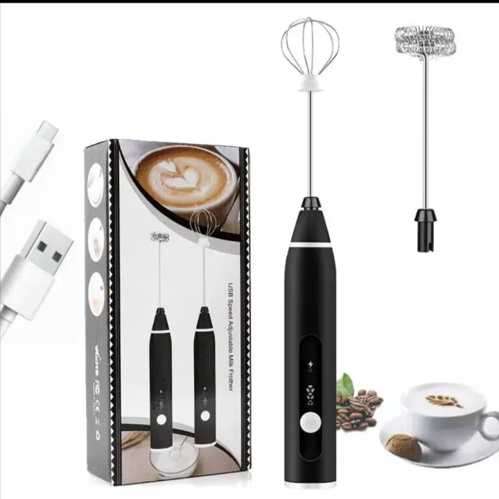 Rechargeable 3-Speed Coffee & Milk Frother