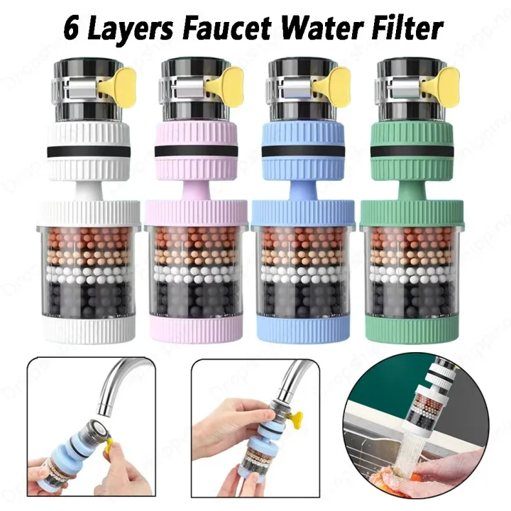 360 Degree Rotatable 6 Layers Water Filter Tap