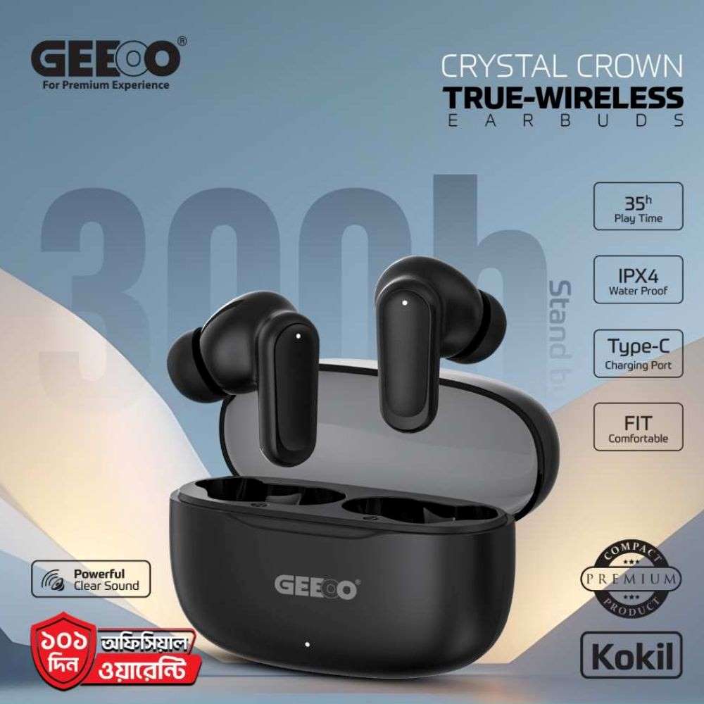 GEEOO Kokil Crystal Crown Earbuds